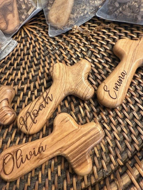 Olive Wood Comfort Cross