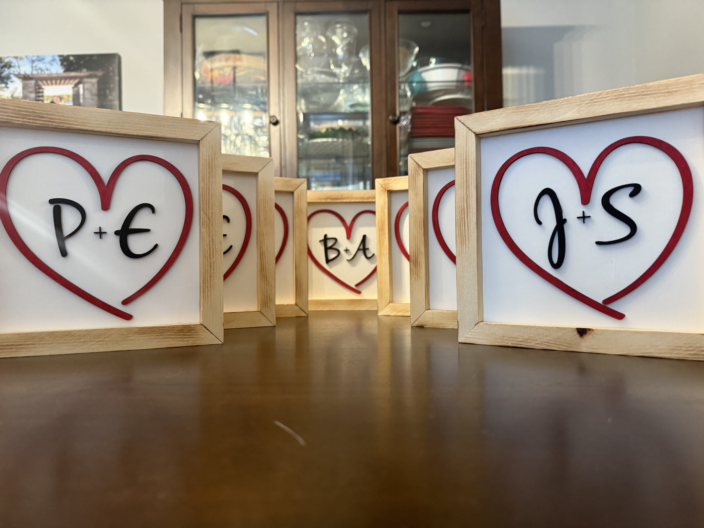 Personalized Heart Initials Frame