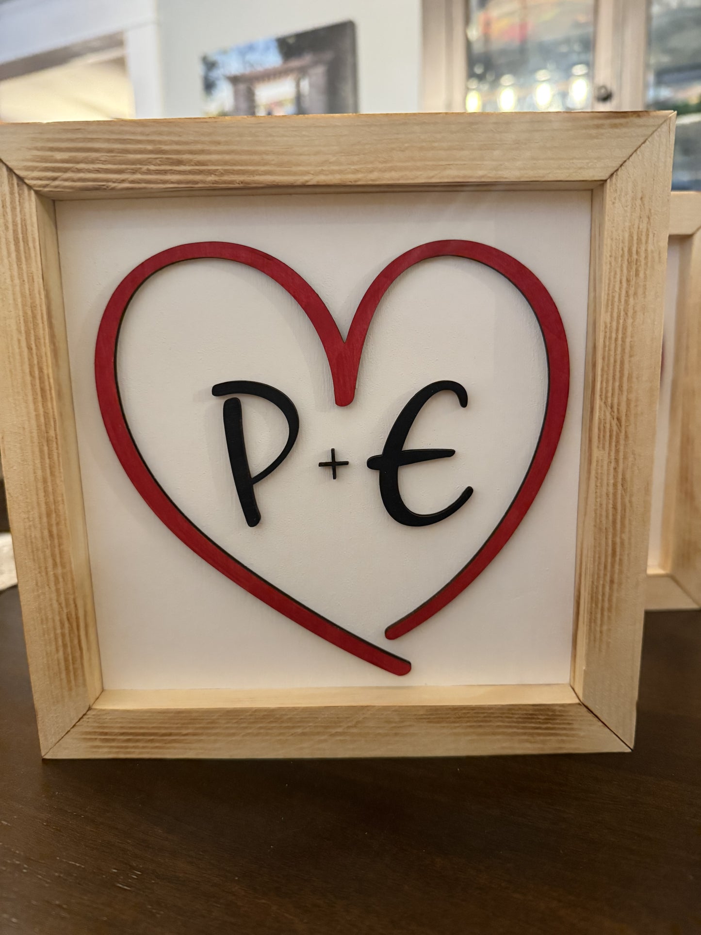 Personalized Heart Initials Frame