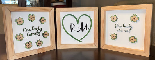 Personalized St. Patrick's Day Signs - Lucky Family Decor