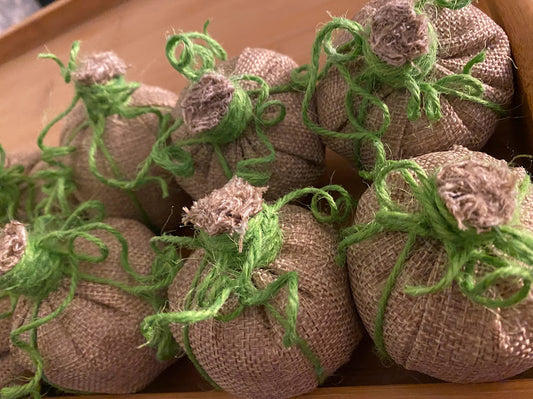 Burlap Pumpkins