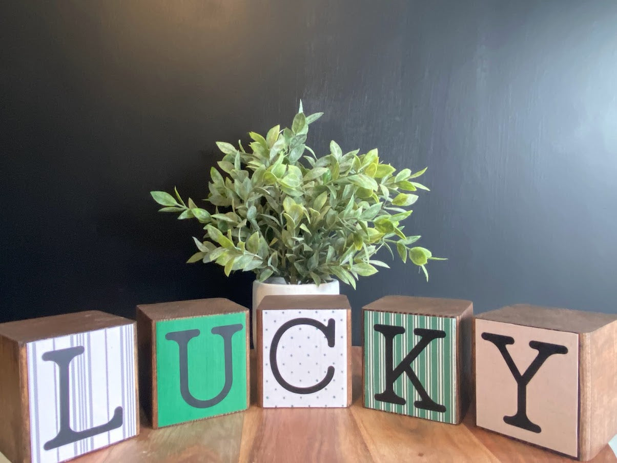 LUCKY Wood Blocks